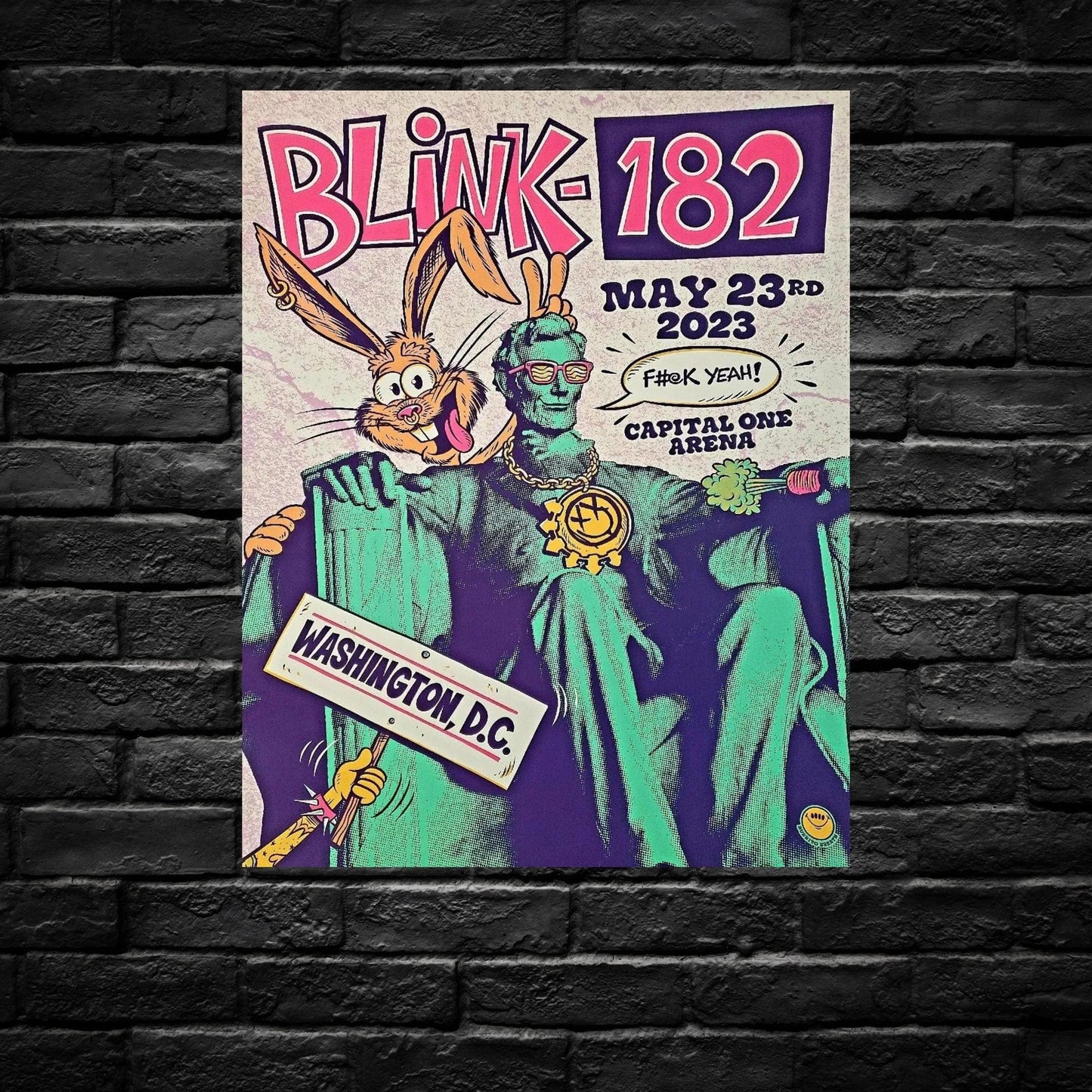 Gelato Aluminum Sign Blink 182- Aluminum Retro Music Print