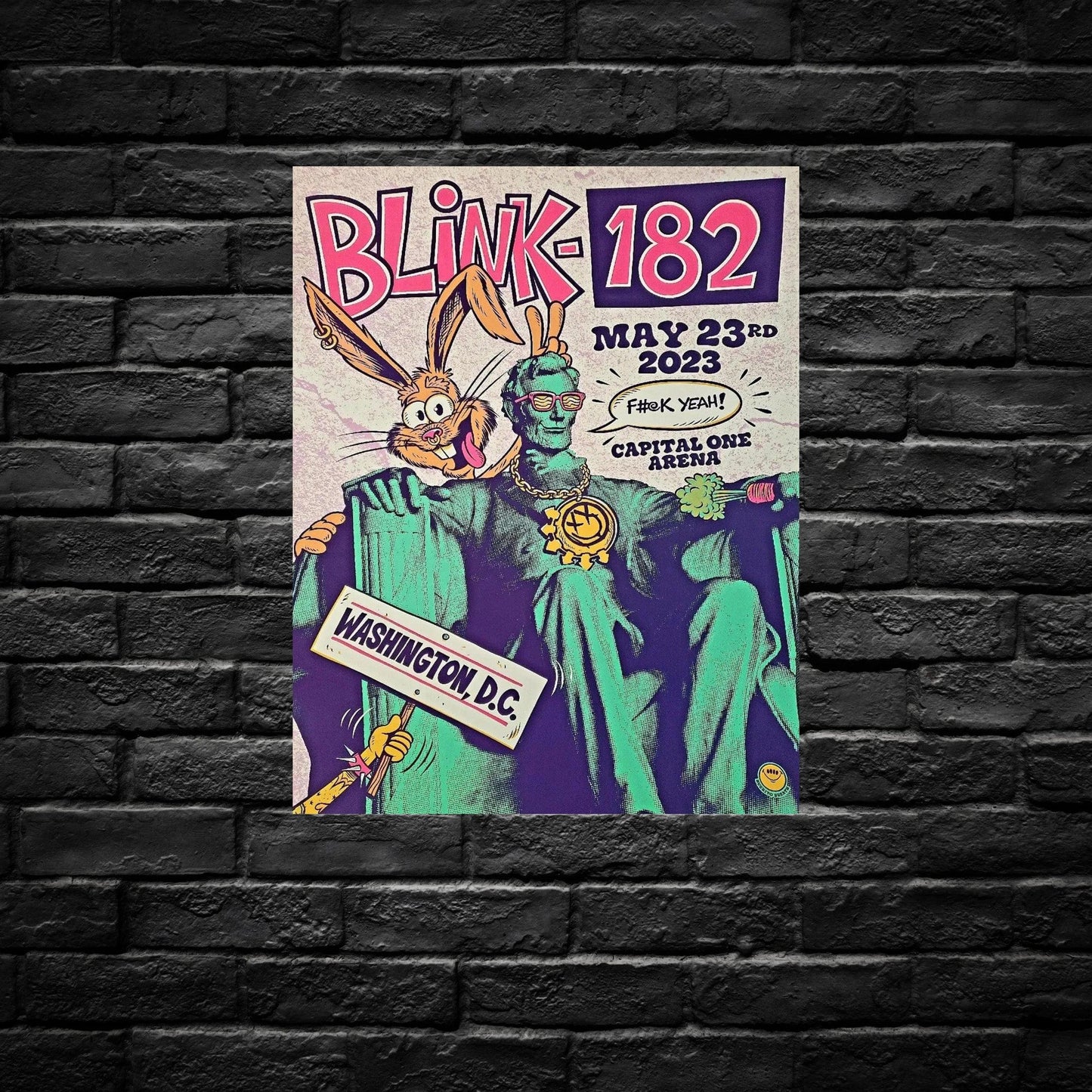 Gelato Aluminum Sign Blink 182- Aluminum Retro Music Print
