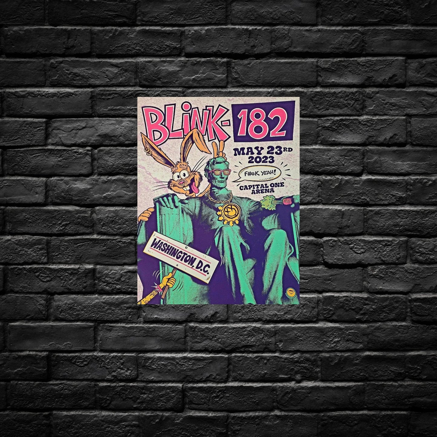 Gelato Aluminum Sign Blink 182- Aluminum Retro Music Print