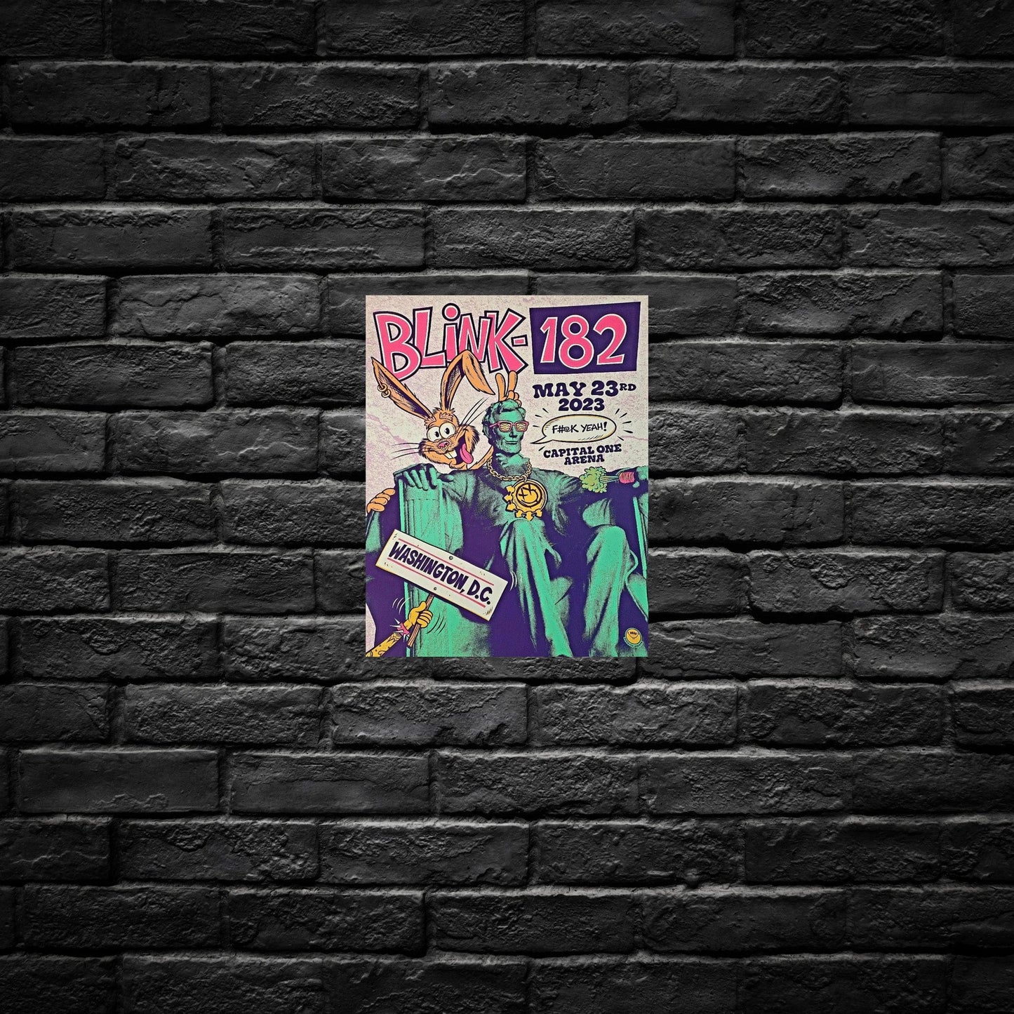 Gelato Aluminum Sign Blink 182- Aluminum Retro Music Print
