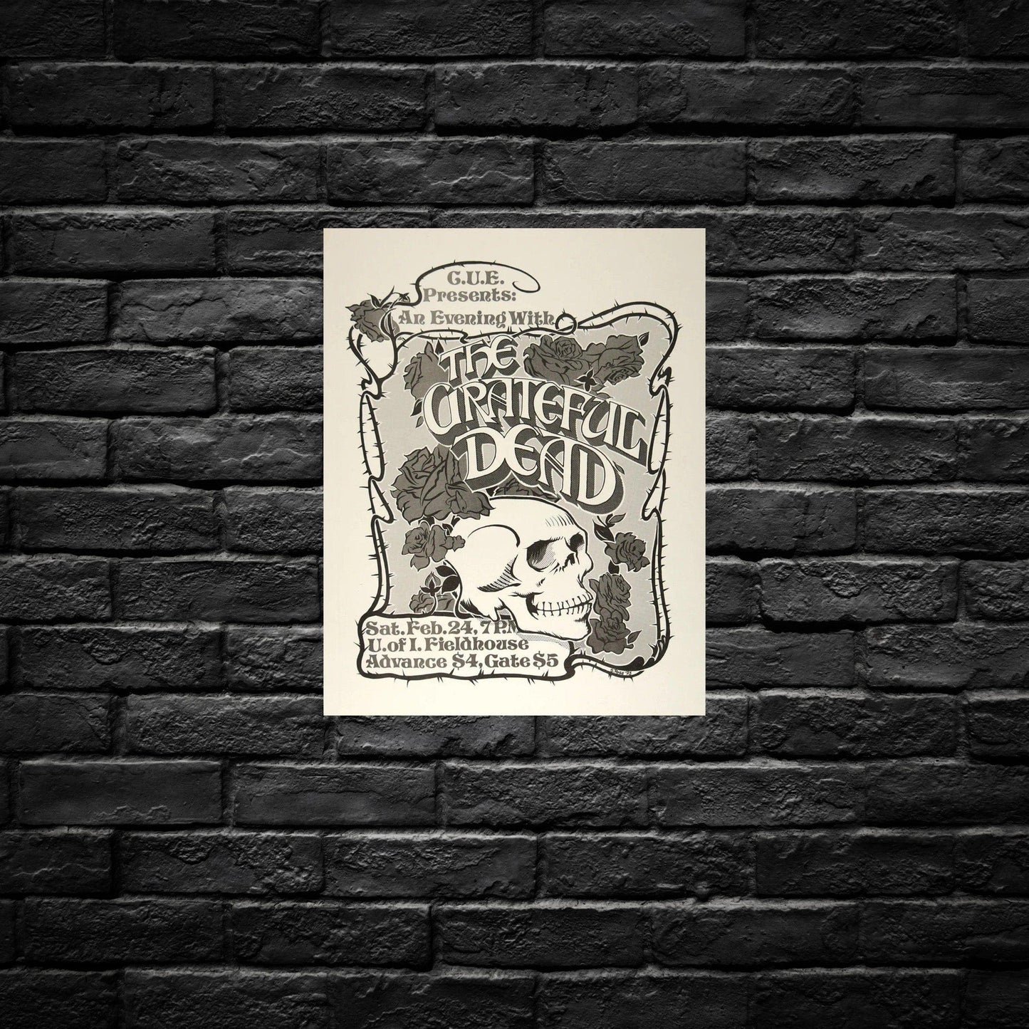 Gelato Aluminum Sign Grateful Dead Aluminum Retro Music Print
