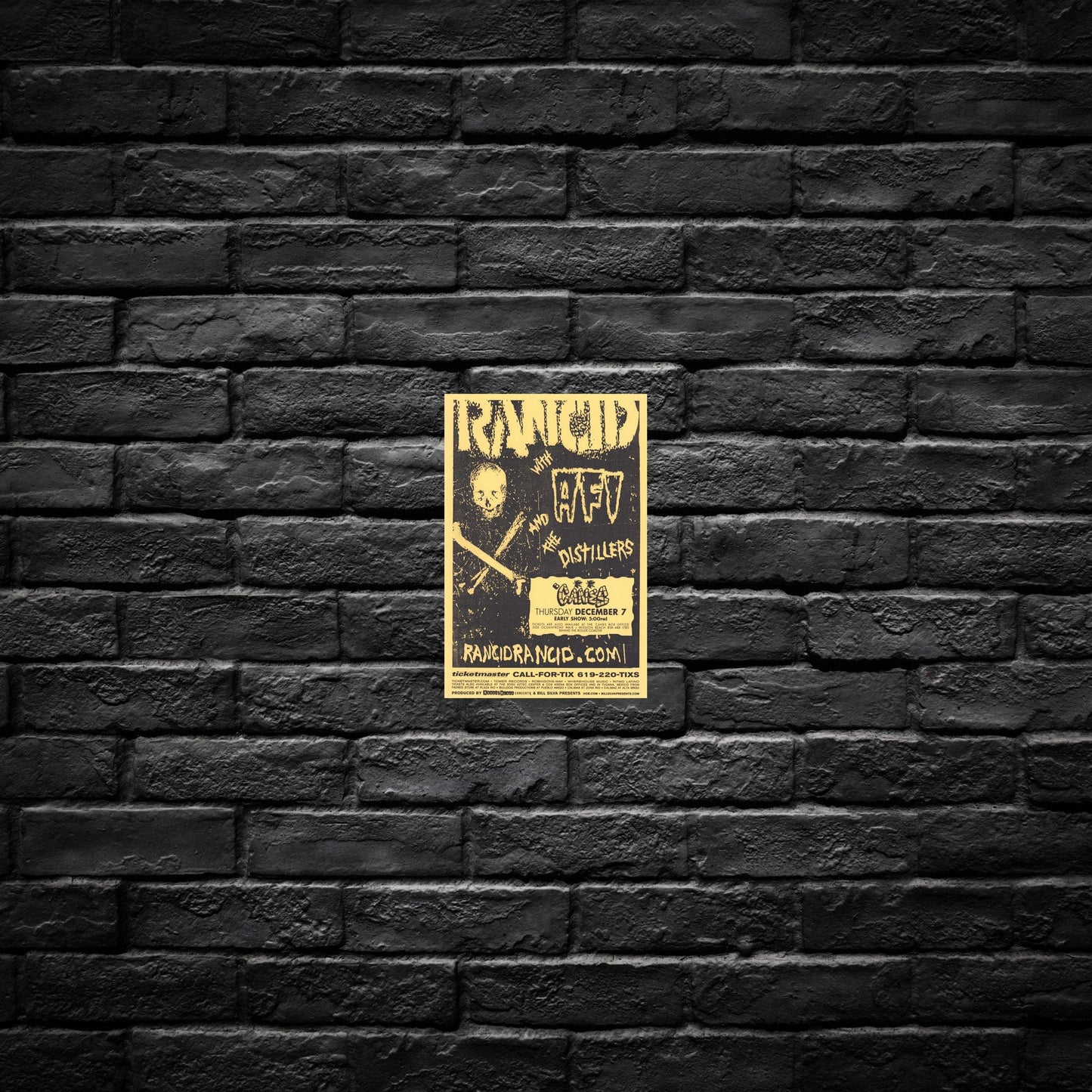 Gelato Aluminum Sign Rancid Aluminum Tour Print