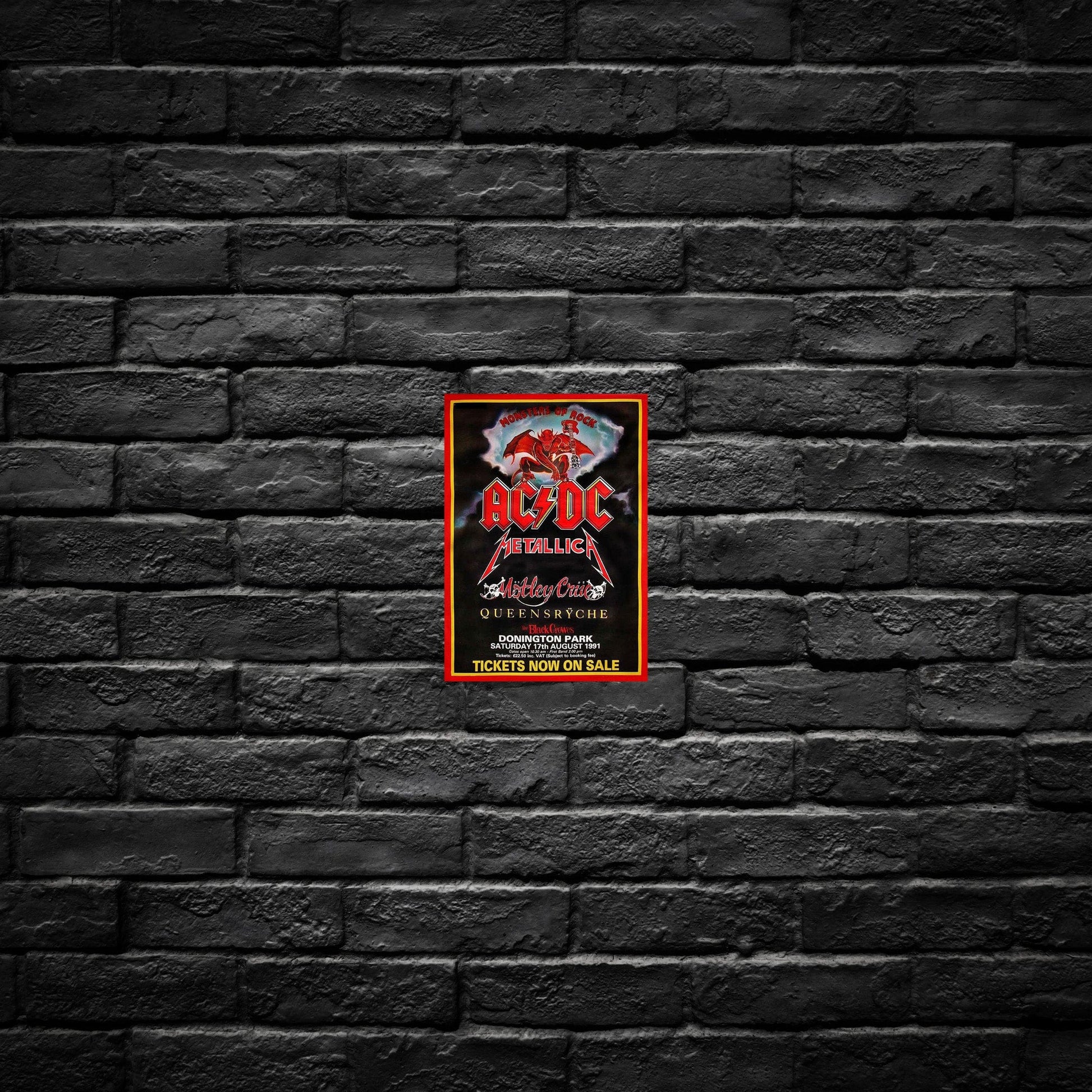 Gelato Aluminum Sign AC/DC  Aluminum Retro Music Print