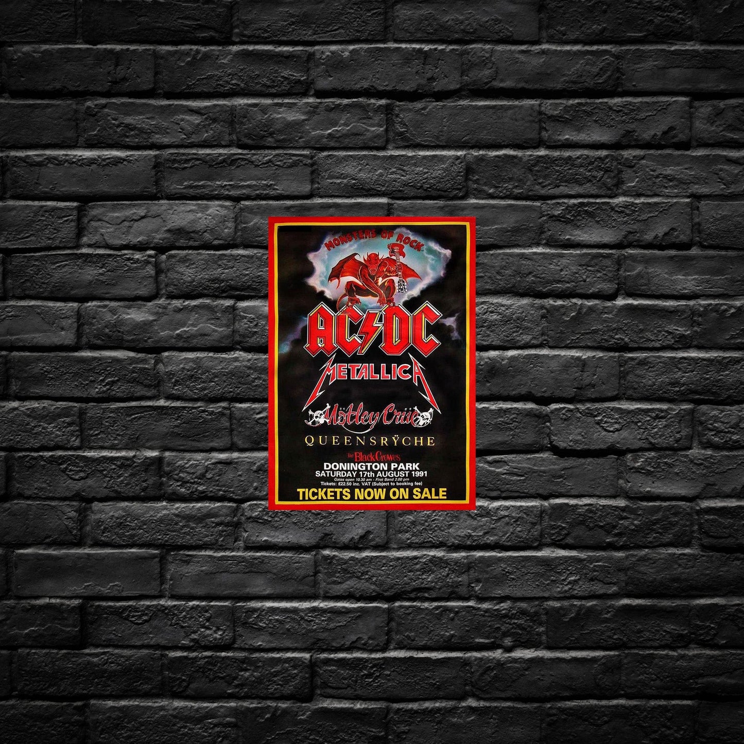 Gelato Aluminum Sign AC/DC  Aluminum Retro Music Print