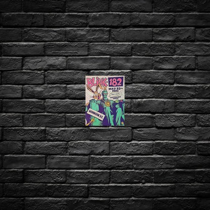 Gelato Aluminum Sign Blink 182- Aluminum Retro Music Print