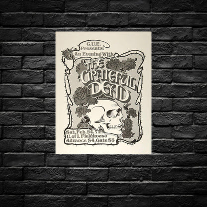 Gelato Aluminum Sign Grateful Dead Aluminum Retro Music Print