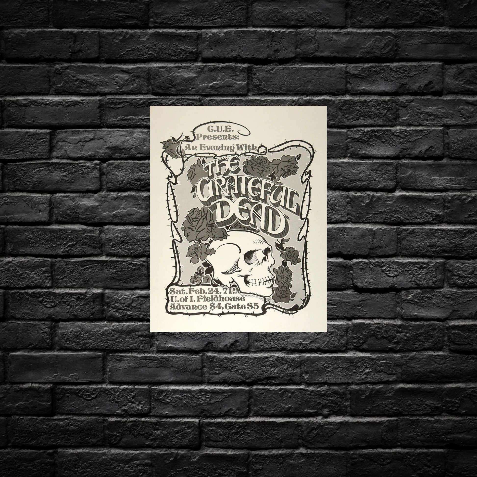 Gelato Aluminum Sign Grateful Dead Aluminum Retro Music Print