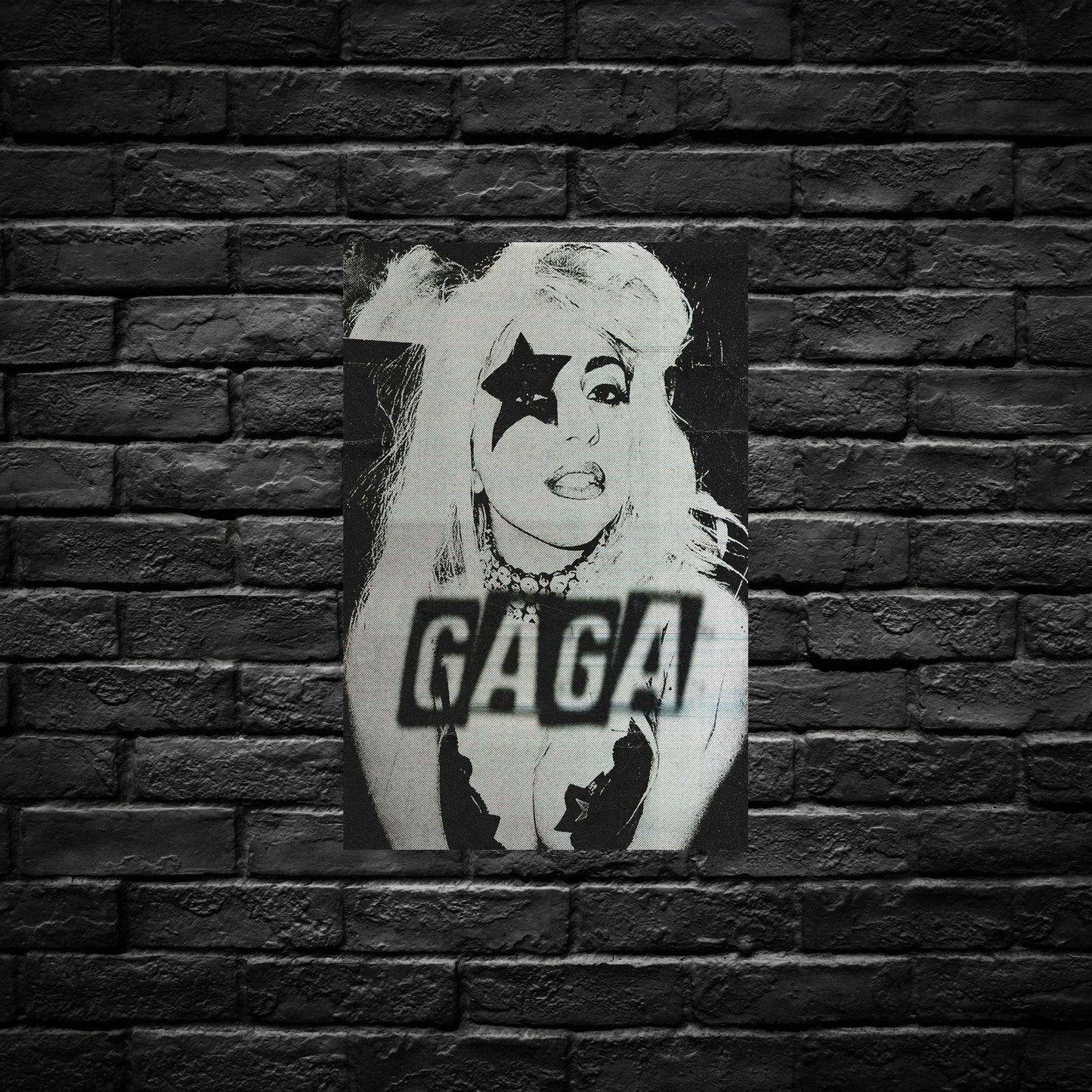 Gelato Aluminum Sign Lady Gaga Aluminum Retro Music Print