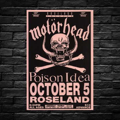 Gelato Aluminum Sign Motorhead Aluminum Retro Music Print