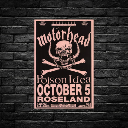 Gelato Aluminum Sign Motorhead Aluminum Retro Music Print
