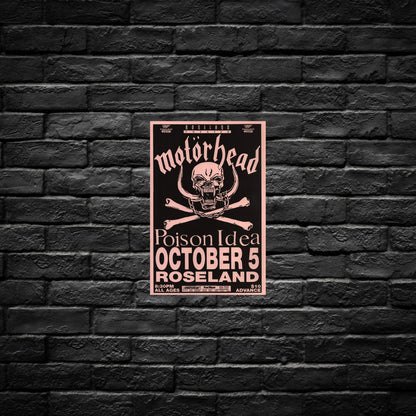 Gelato Aluminum Sign Motorhead Aluminum Retro Music Print