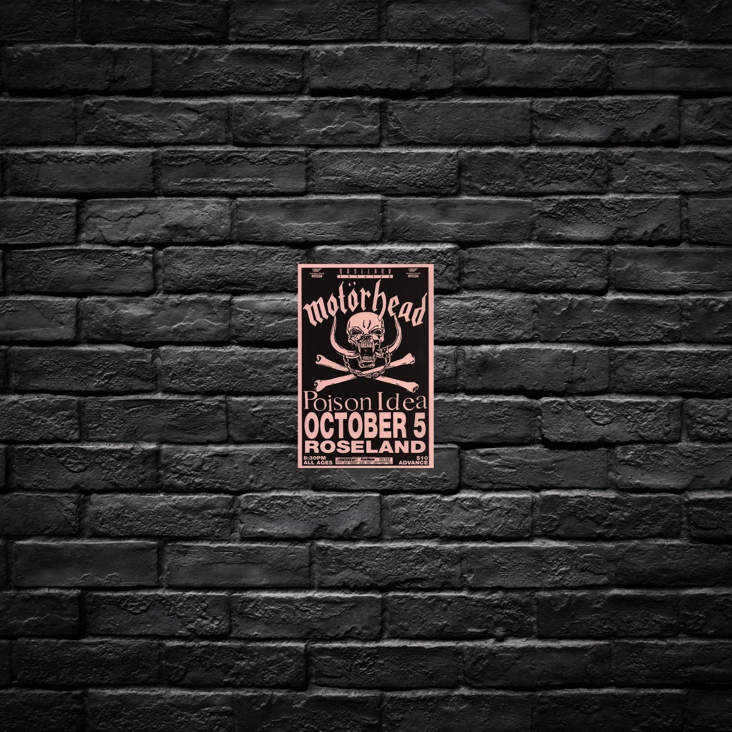 Gelato Aluminum Sign Motorhead Aluminum Retro Music Print