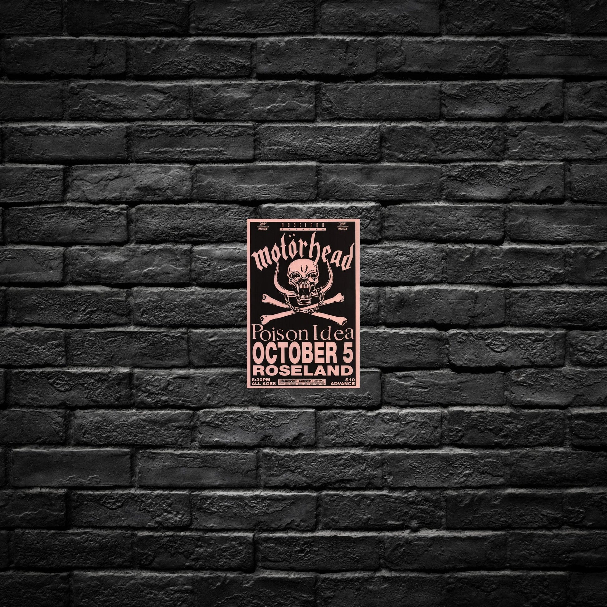 Gelato Aluminum Sign Motorhead Aluminum Retro Music Print