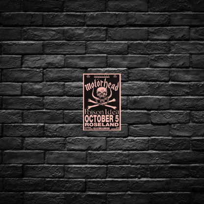 Gelato Aluminum Sign Motorhead Aluminum Retro Music Print