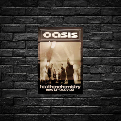 Gelato Aluminum Sign Oasis Aluminum Retro Music Print