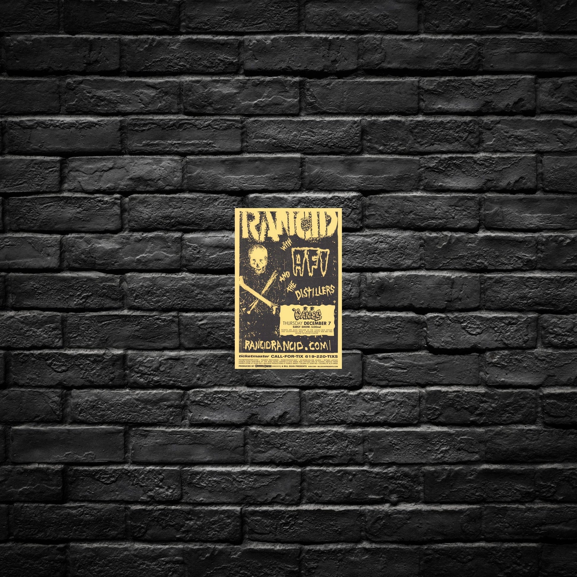 Gelato Aluminum Sign Rancid Aluminum Tour Print
