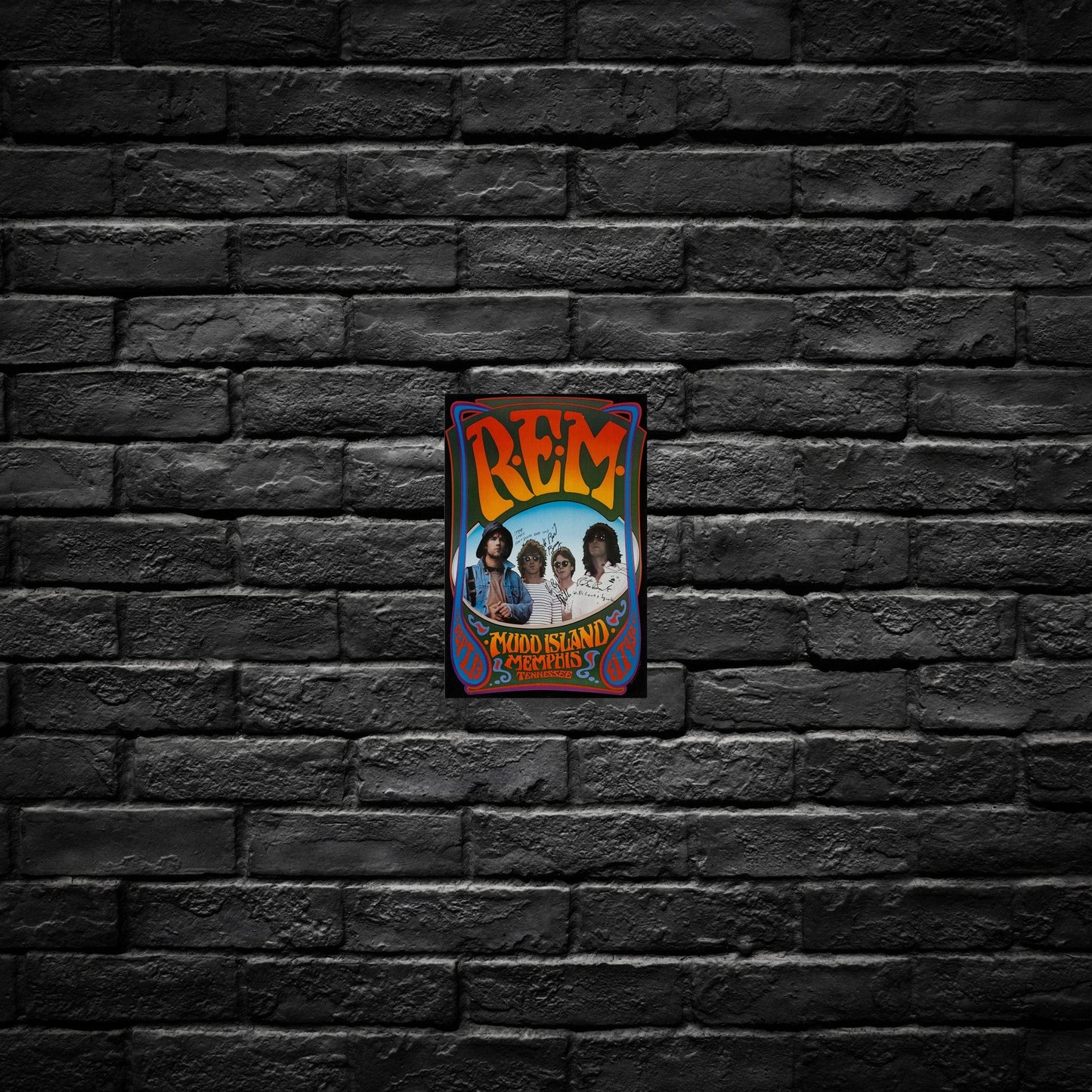 Gelato Aluminum Sign REM Aluminum Retro Music Print