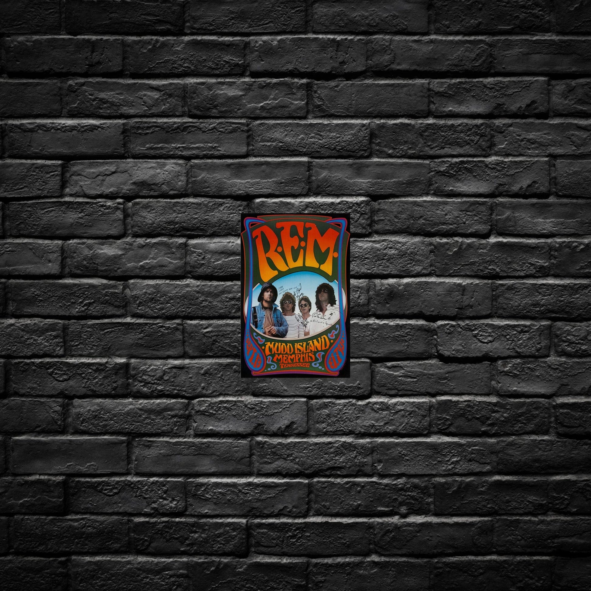 Gelato Aluminum Sign REM Aluminum Retro Music Print