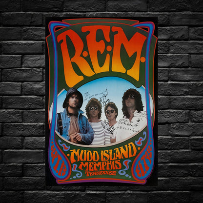 Gelato Aluminum Sign REM Aluminum Retro Music Print